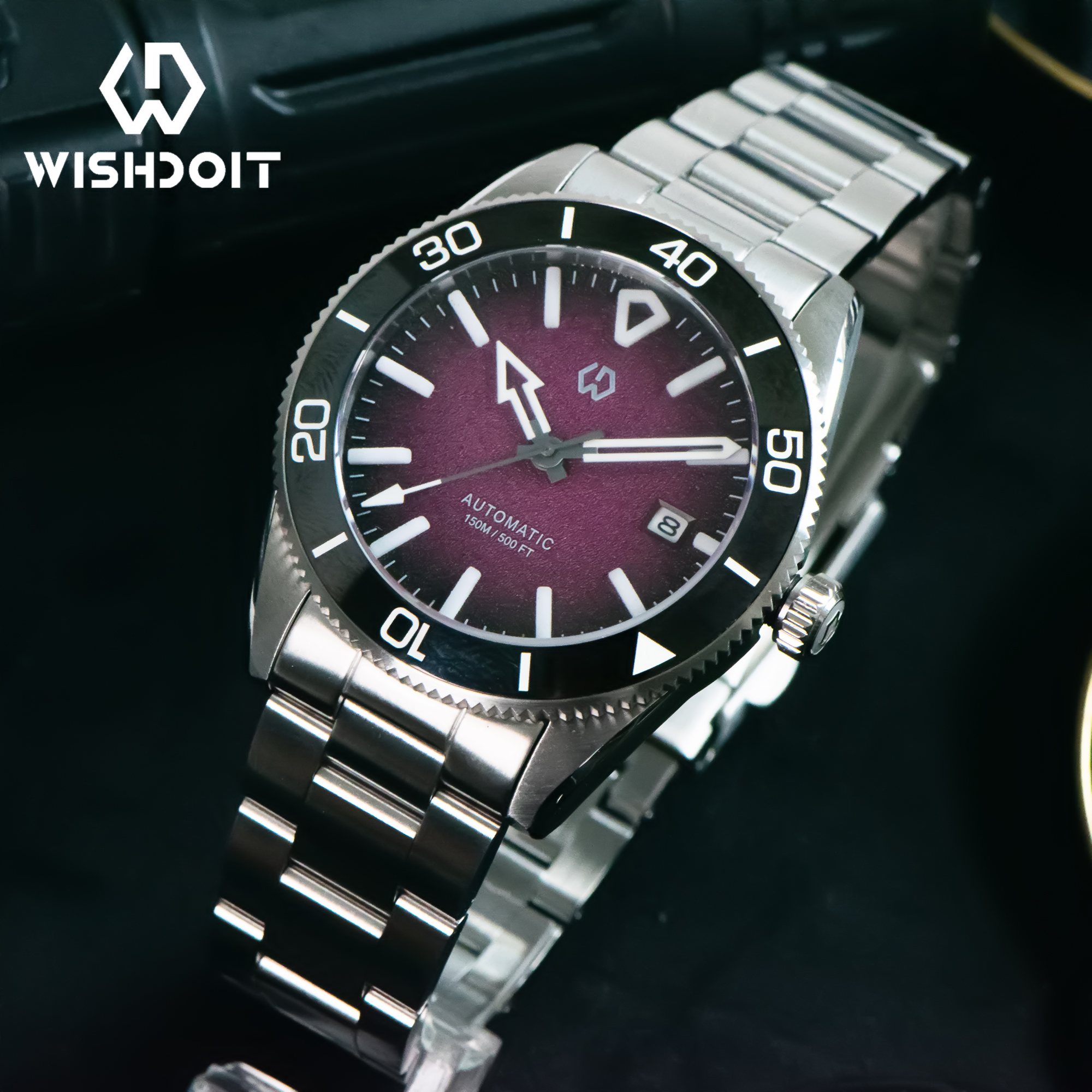 Watch Bezel Insert - WSD9017 Men's Automatic Watch Mechanical 3D