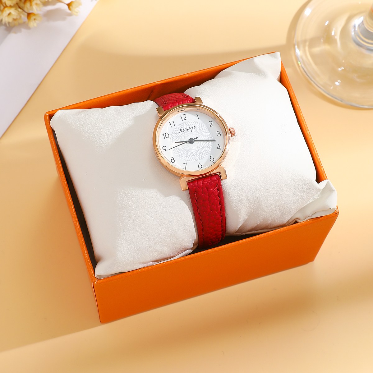 Watch Es - Women's Geneva Square Quartz Watch, Minimalist