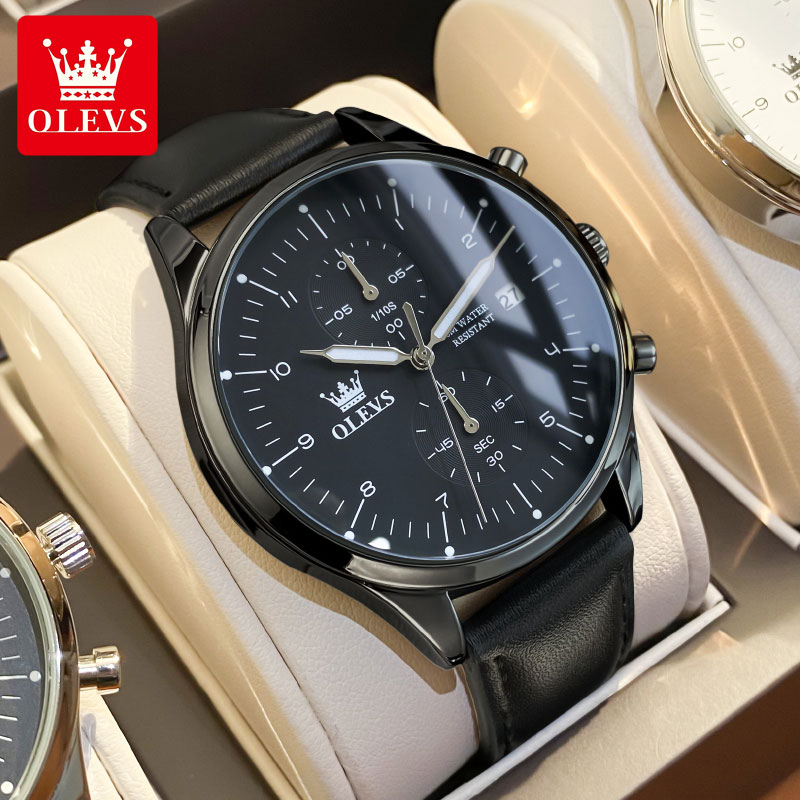 Watch Es - OLEVS casual fashion men's watches Chronograph