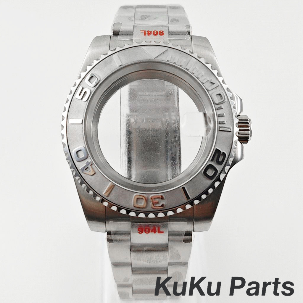 Watch Crystal Replacement - 40MM NH35 Case Brushed Oyster Bracelet