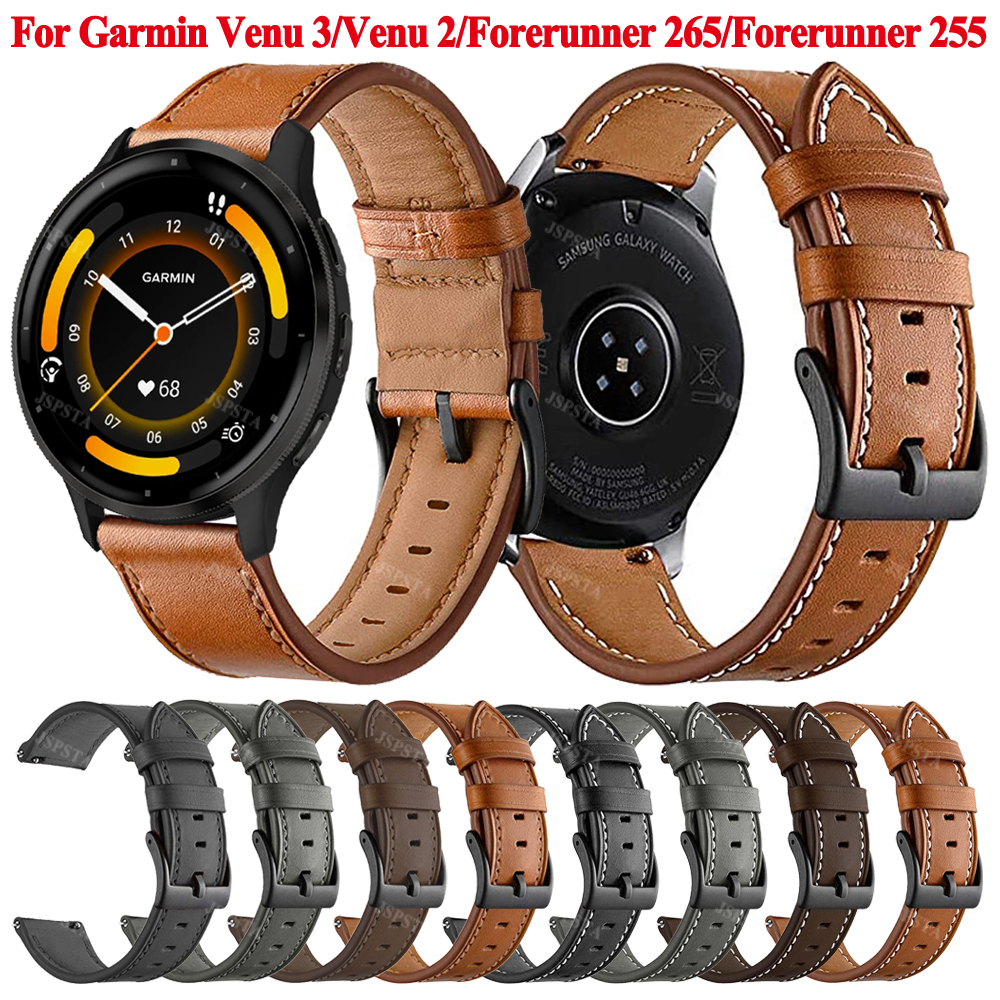 Xwatch Smartwatch - 22mm Leather Strap For Garmin Venu
