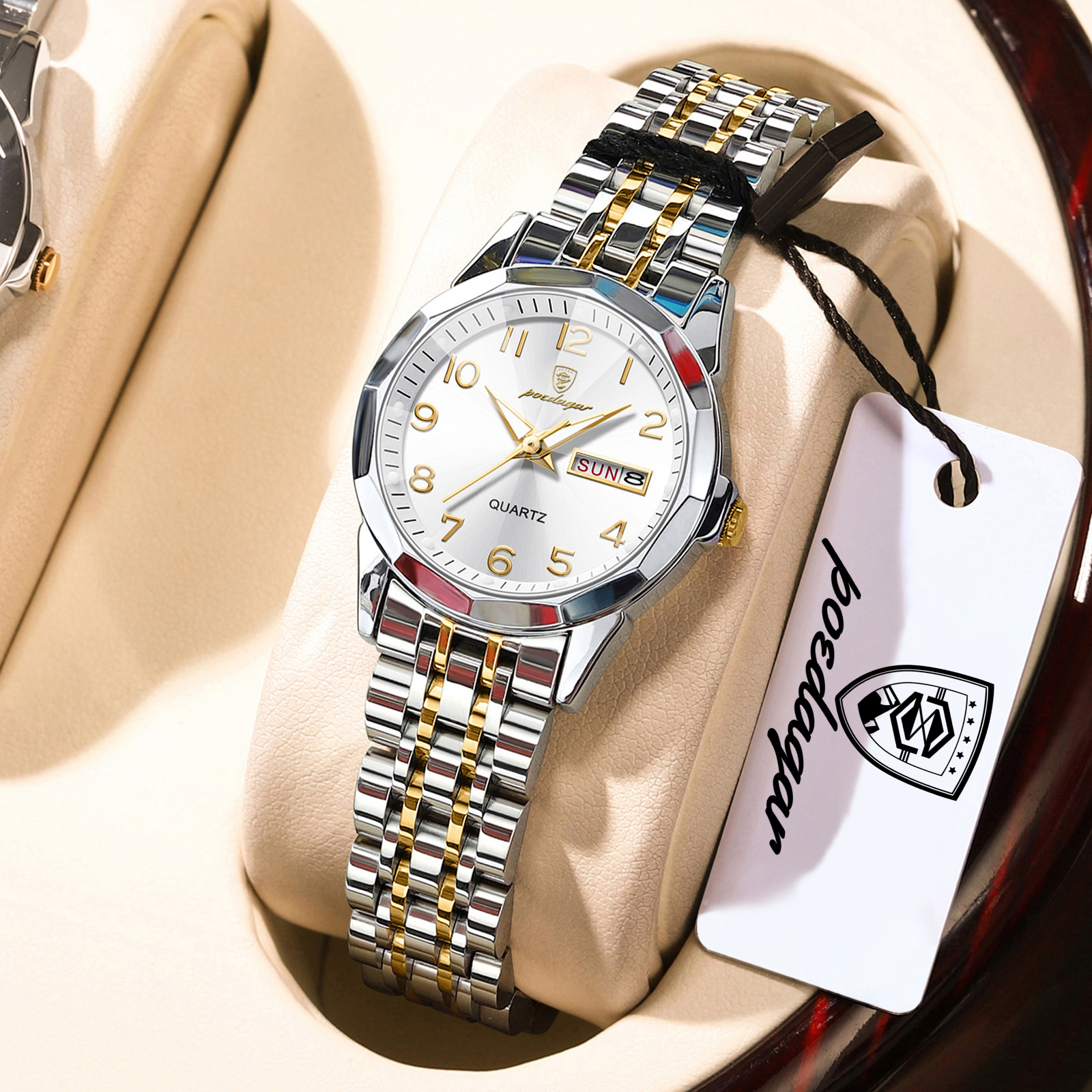 Waterproof Diving Watch - POEDAGAR Elegant Ladies Watches Waterproof Luminous