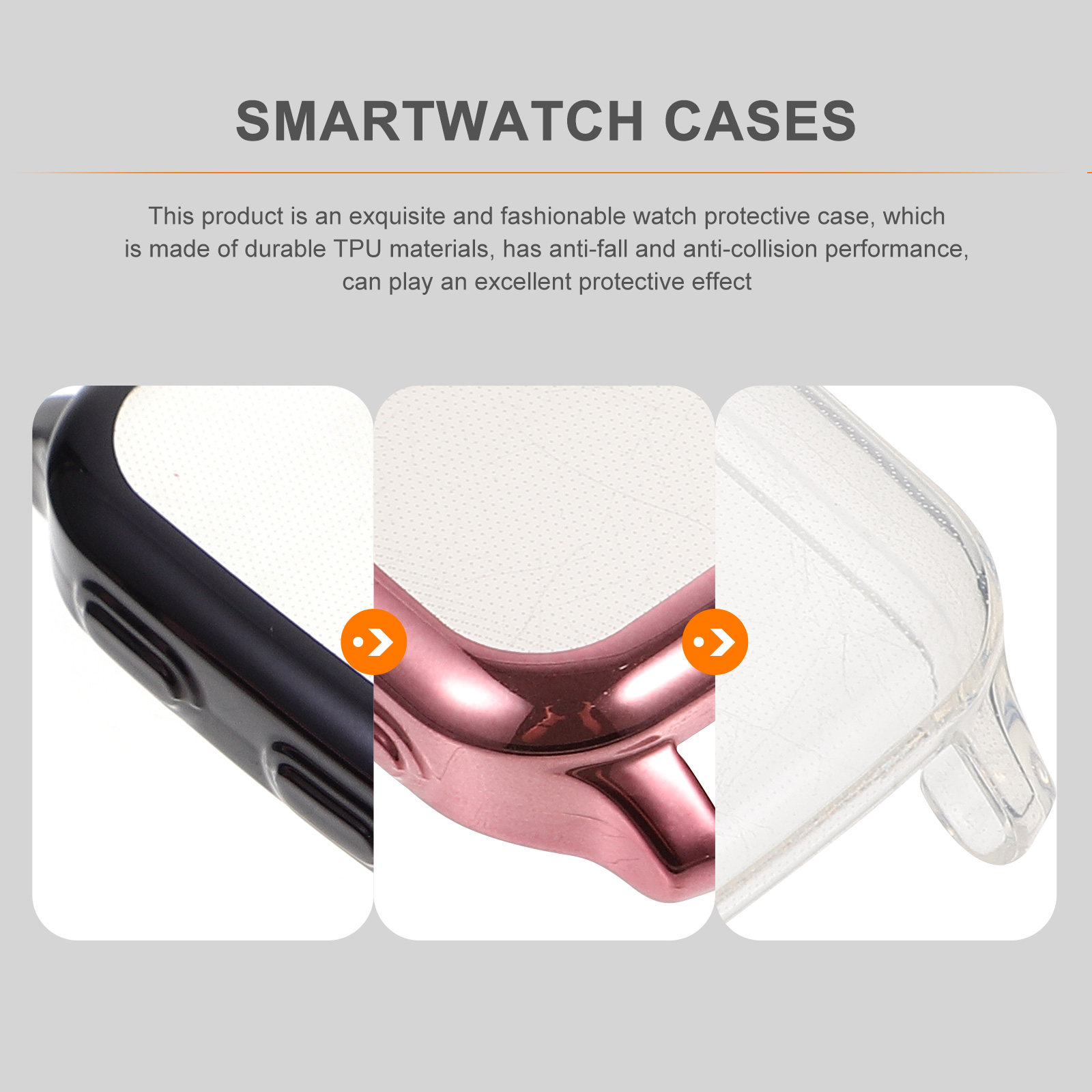 Smartwatch I Watches - 3Pcs Fashionable Tpu Watch Protective Case
