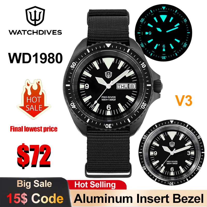 Watchdives WD1980 V3 Quartz Wa - مراجعة Smartwatch Vintage Watches For Men وسعره