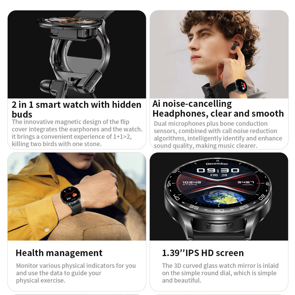 2 In 1 TWS Headset Smart Watch - مراجعة Smartwatch Noise Watches For Men وسعره