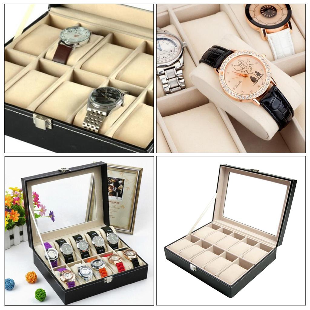 Glass Top Wooden Watch and Jew - مراجعة Watch Display Pillow وسعره