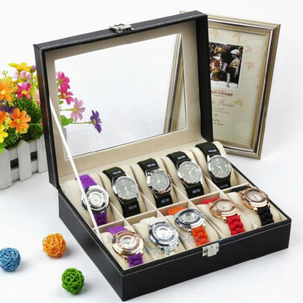 Glass Top Wooden Watch and Jew - مراجعة Watch Display Pillow وسعره