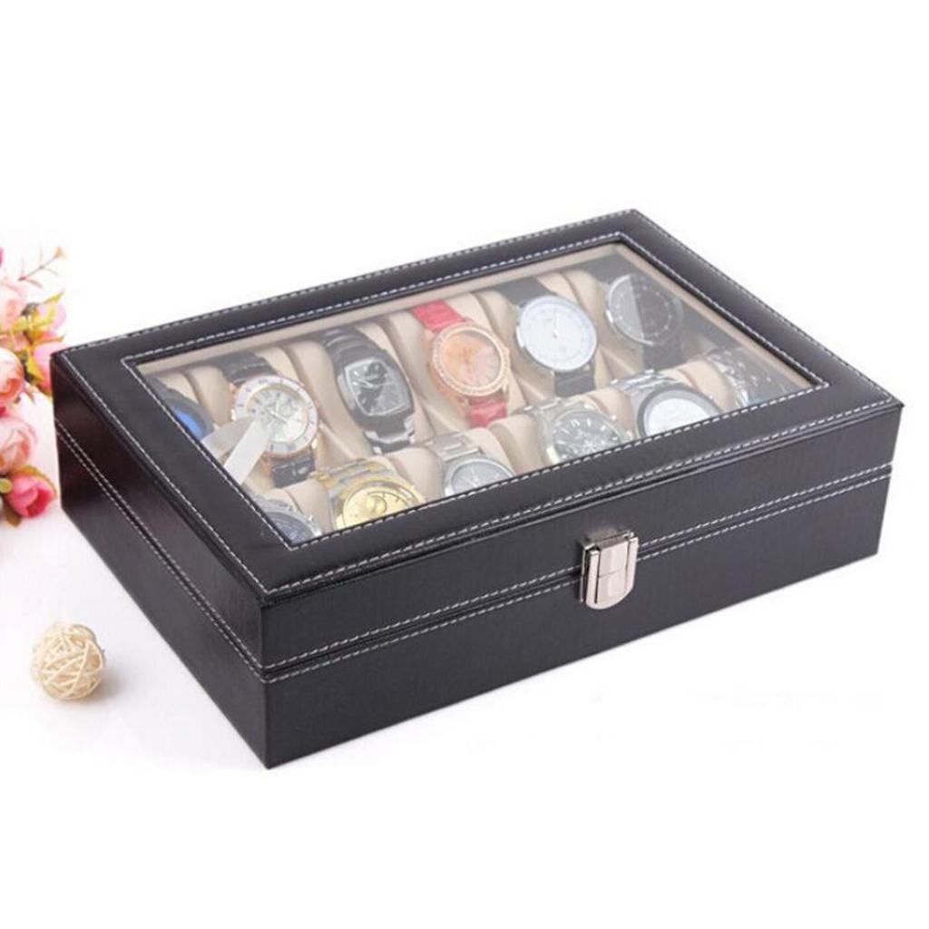 Glass Top Wooden Watch and Jew - مراجعة Watch Display Pillow وسعره