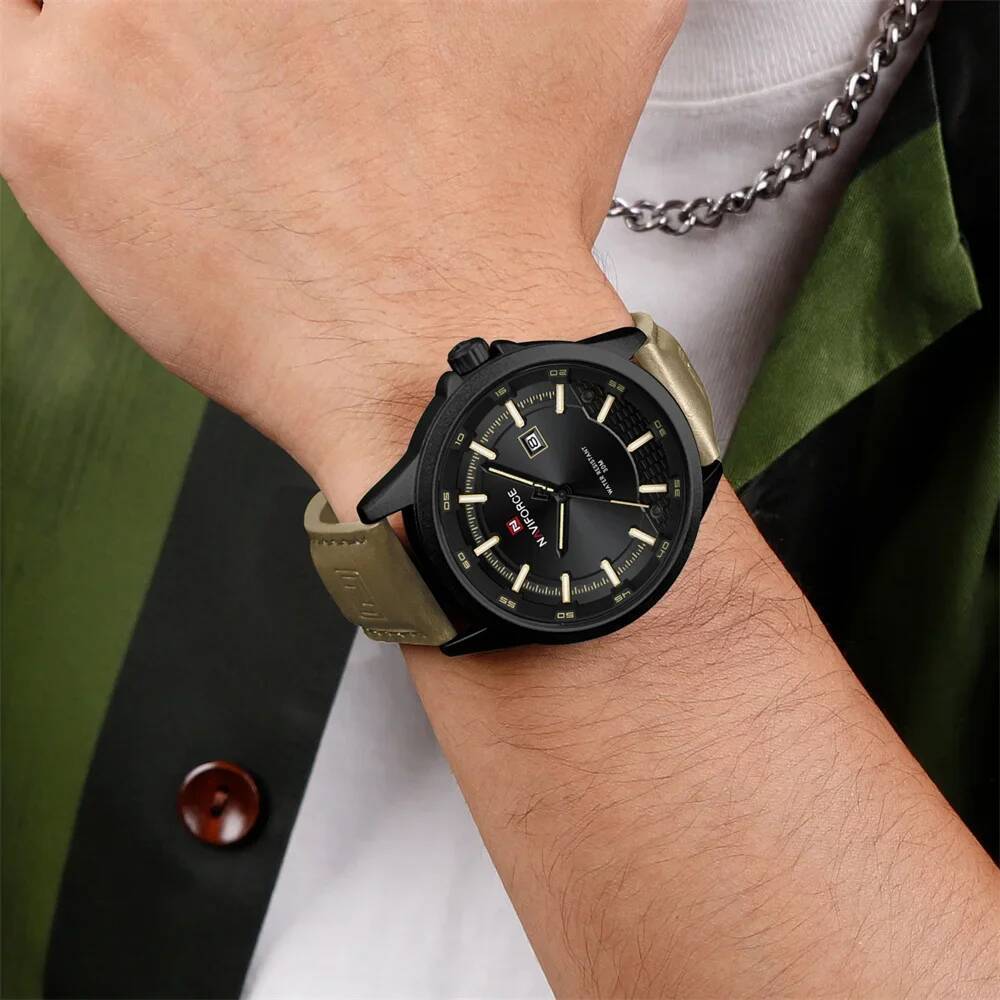NAVIFORCE 9248L Elegant Men's  - مراجعة Smartwatch Vintage Watches For Men وسعره