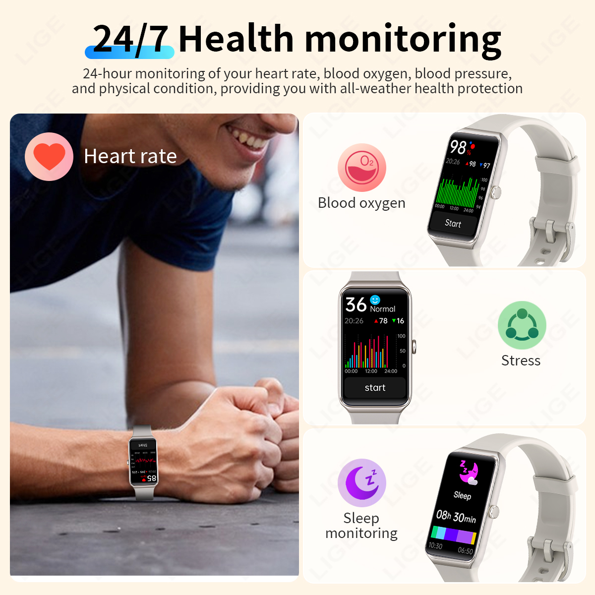 LIGE Fashion Smart Watch Coupl - مراجعة Smartwatch Latest Watches For Women وسعره