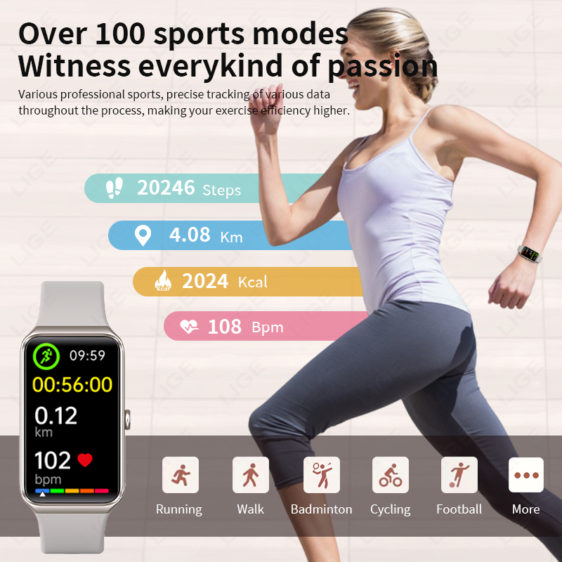 LIGE Fashion Smart Watch Coupl - مراجعة Smartwatch Latest Watches For Women وسعره