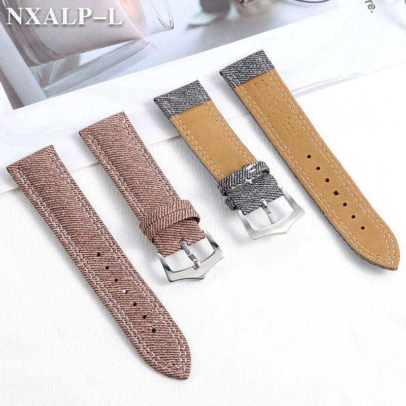 Denim Canvas Nylon Watch Strap - مراجعة Omega Watches Smartwatch وسعره
