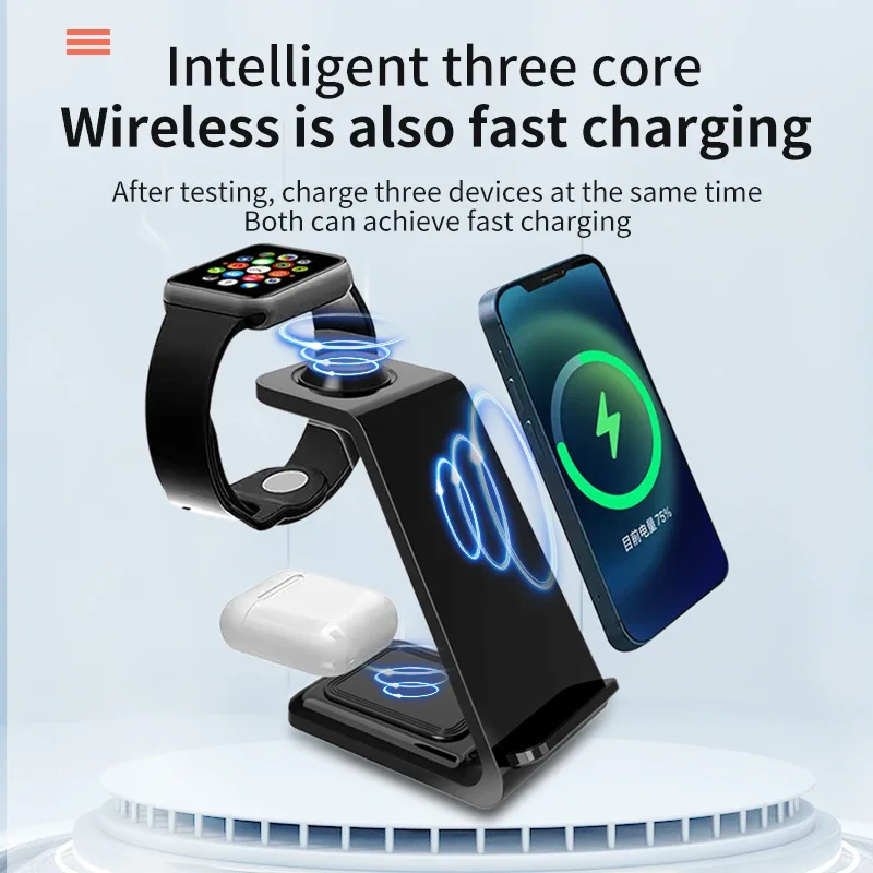 30W 3 In 1 Wireless Charger  S - مراجعة Watch Watch Xs وسعره