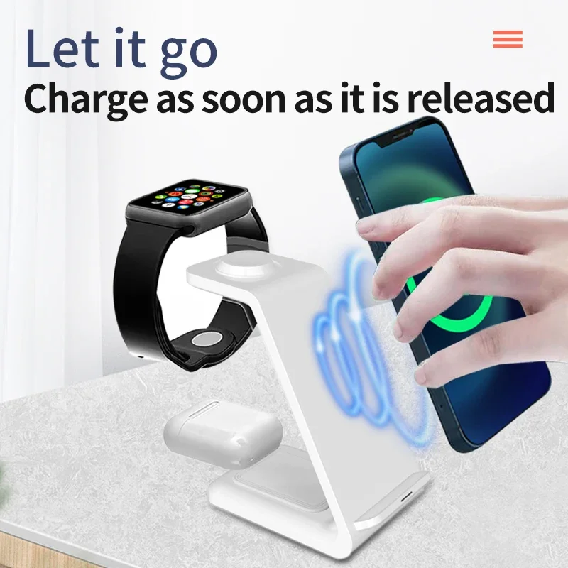 30W 3 In 1 Wireless Charger  S - مراجعة Watch Watch Xs وسعره