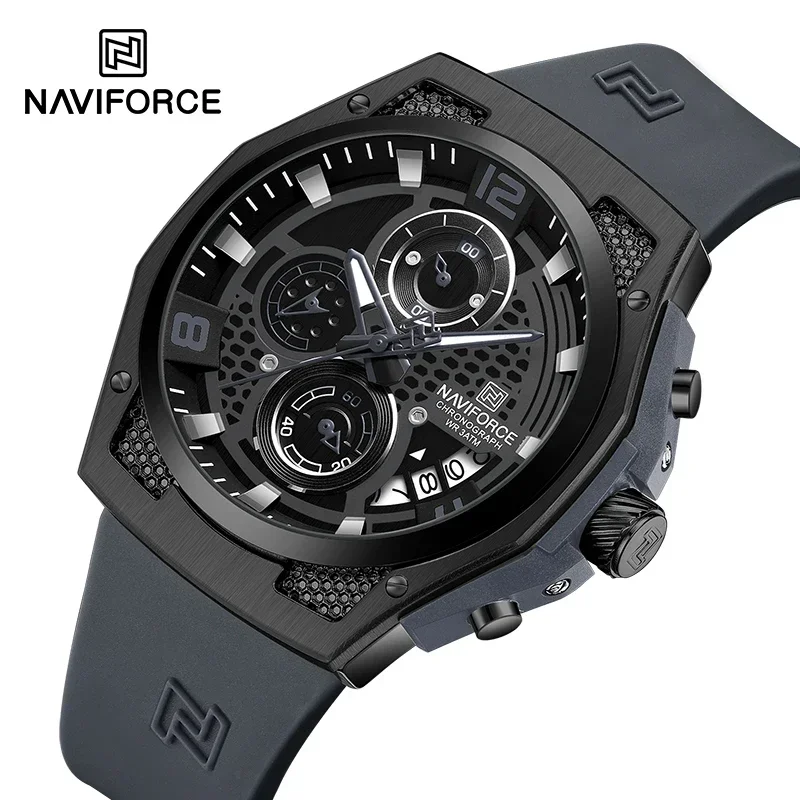 NAVIFORCE NF8051T  Luxury Desi - مراجعة Silicone Sport Band وسعره
