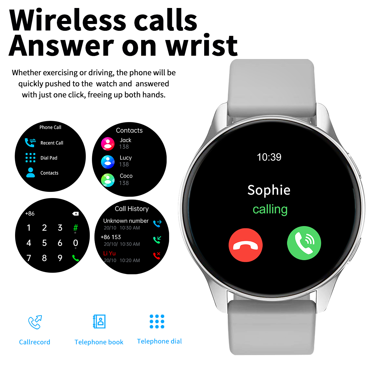 Smart Watch, Wireless Call/Dia - مراجعة Smartwatch Watches Wallpaper وسعره