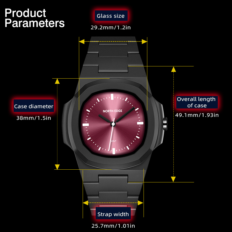 NORTH EDGE Watch for Man New V - مراجعة Waterproof Diving Watch وسعره