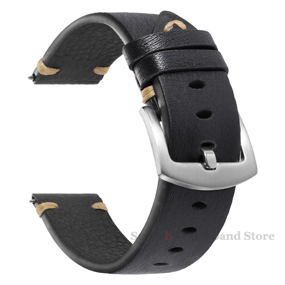 Genuine Leather Straps For Wat - مراجعة Smartwatch Vintage Watches For Men وسعره
