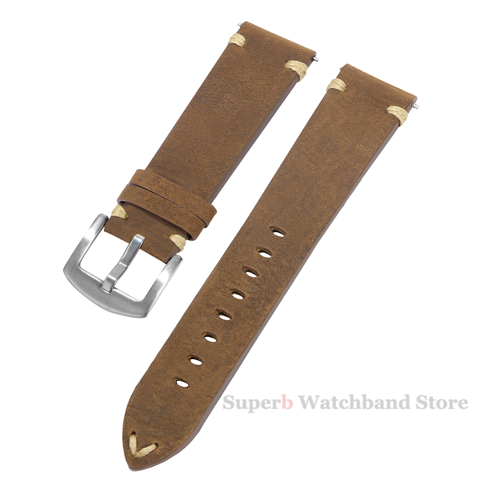 Genuine Leather Straps For Wat - مراجعة Smartwatch Vintage Watches For Men وسعره