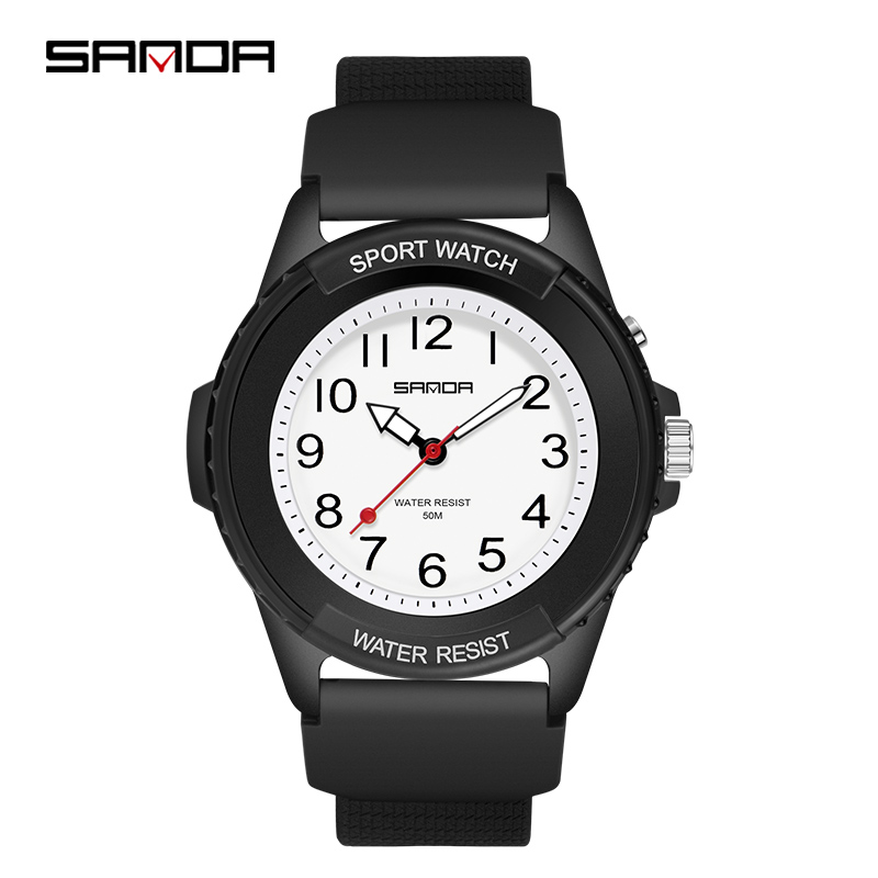 SANDA 6018 New Fashion Childre - مراجعة Waterproof Diving Watch وسعره