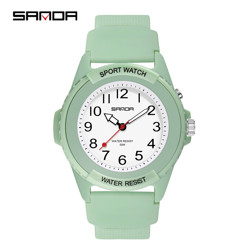 SANDA 6018 New Fashion Childre - مراجعة Waterproof Diving Watch وسعره