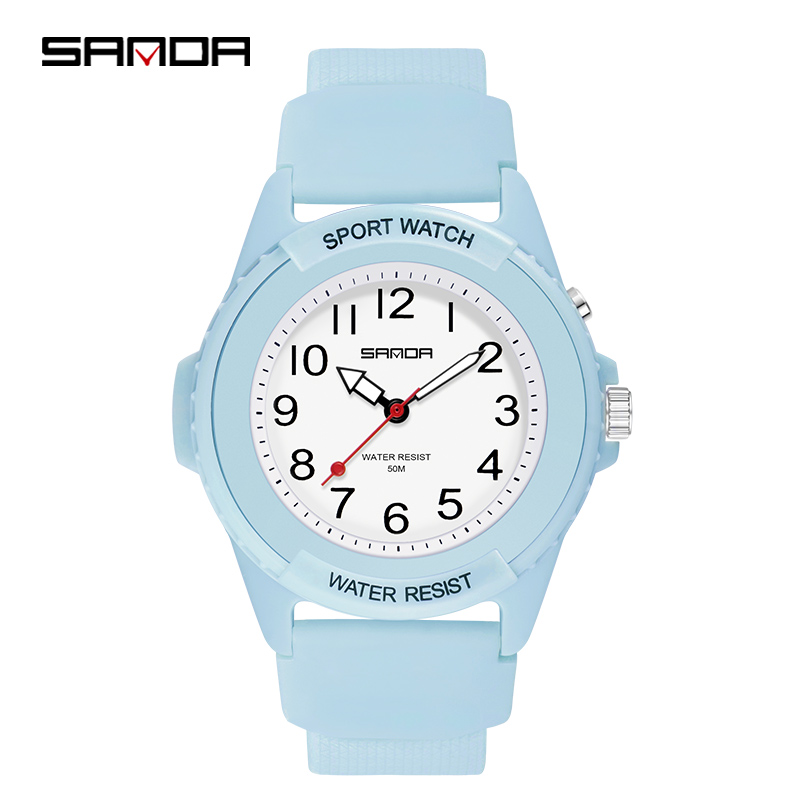 SANDA 6018 New Fashion Childre - مراجعة Waterproof Diving Watch وسعره