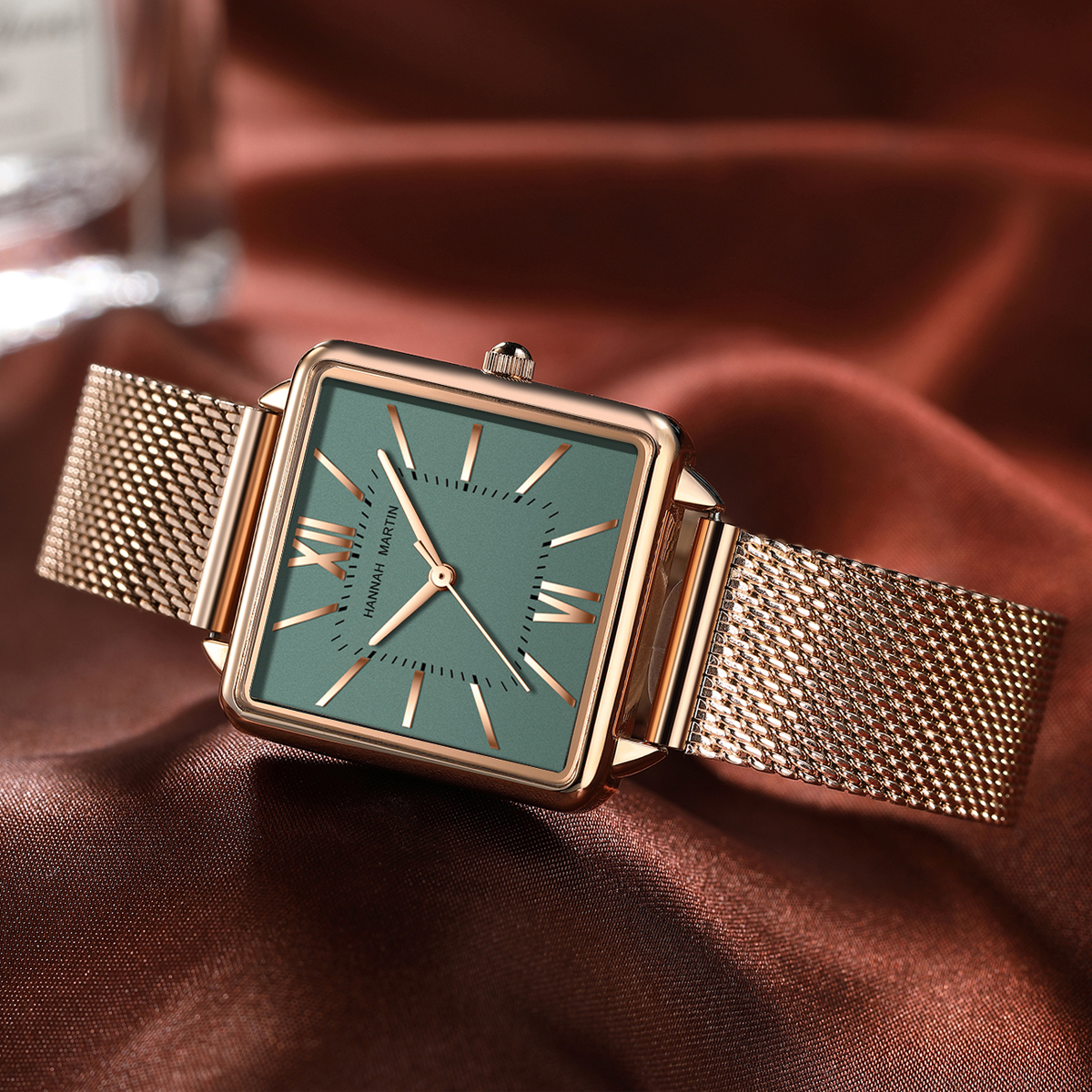 Ladies Square High Quality Sta - مراجعة Mesh Stainless Strap وسعره
