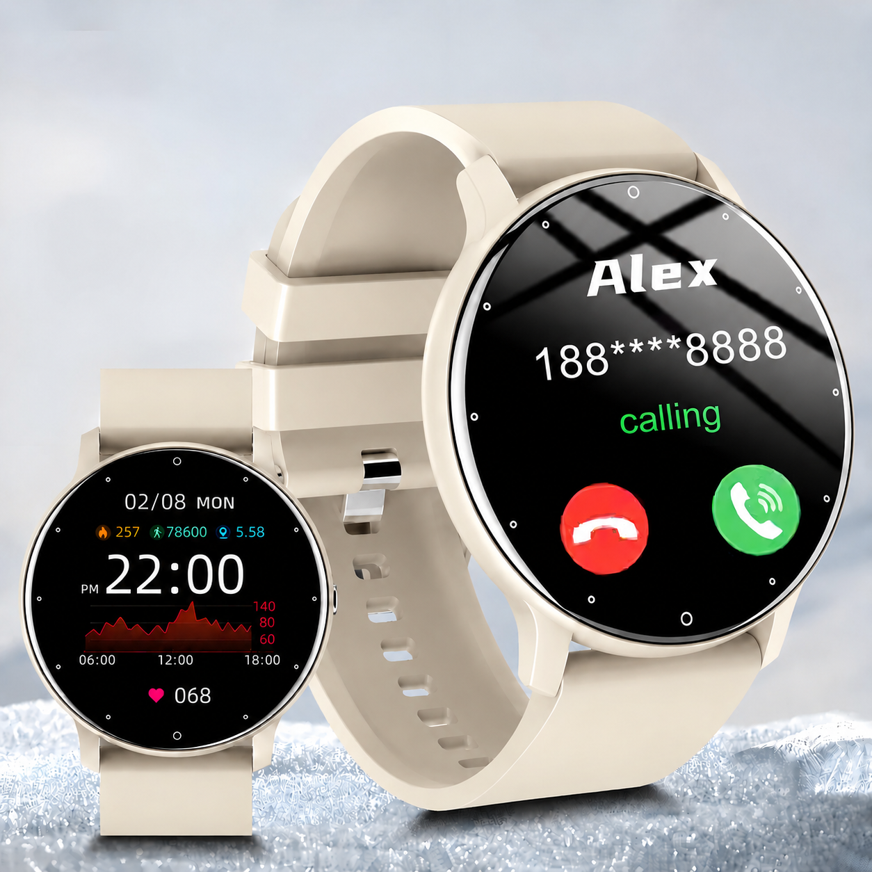 Multifunctional Full-touchscre - مراجعة Smartwatch Watches Wallpaper وسعره