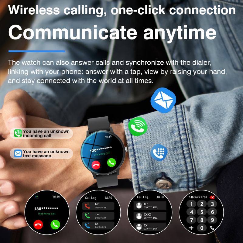 Multifunctional Full-touchscre - مراجعة Smartwatch Watches Wallpaper وسعره