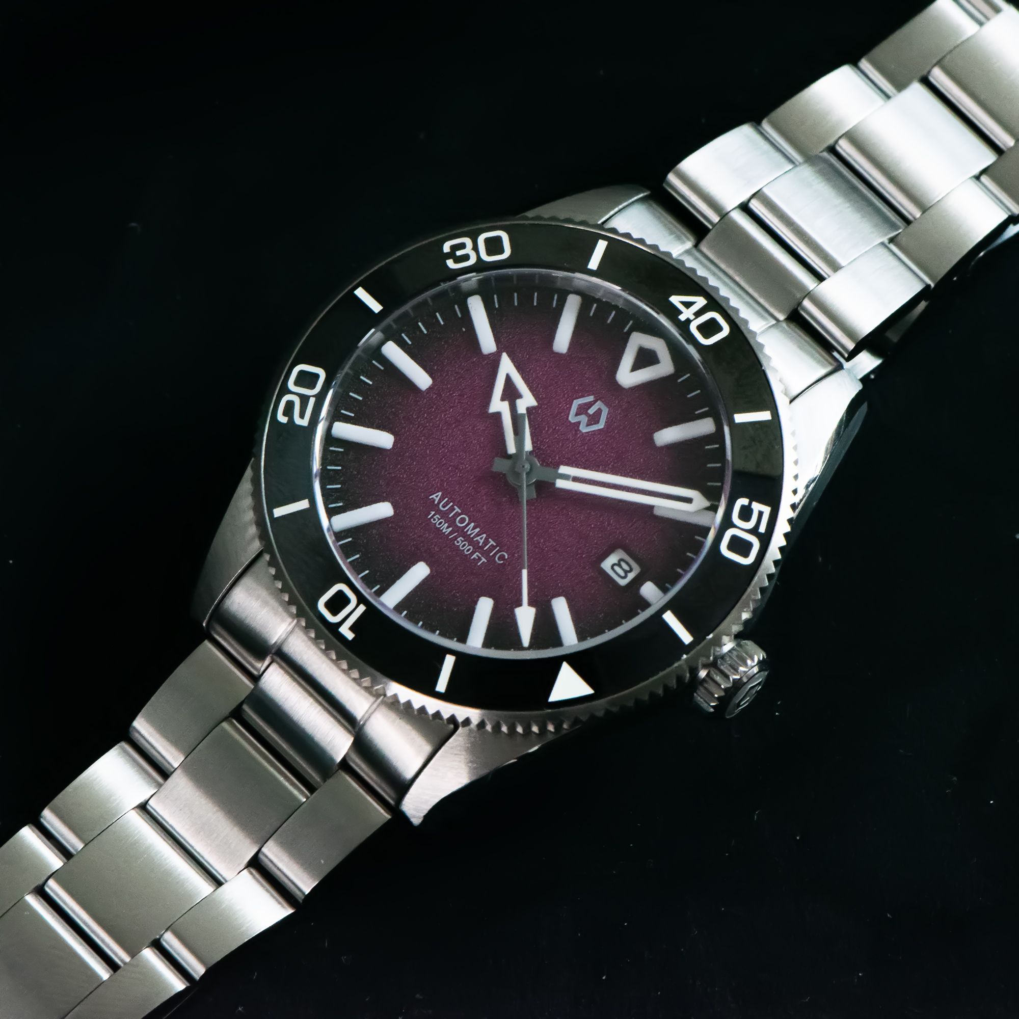 WSD9017 Men's Automatic Watch  - مراجعة Watch Bezel Insert وسعره