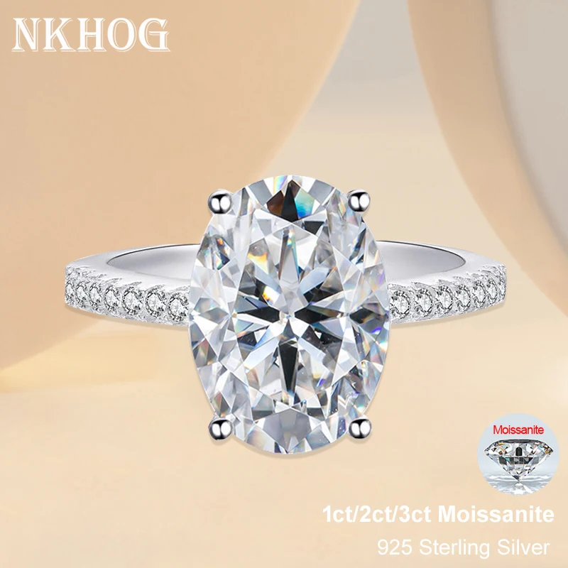 NKHOG 1ct 2ct 3ct Oval Moissan - مراجعة Vs Smartwatch وسعره