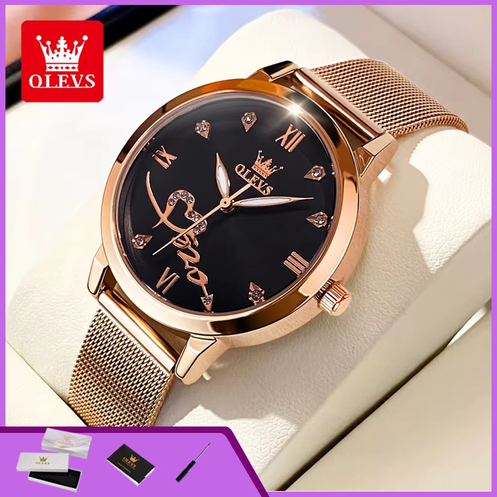 OLEVS 5530 Women's Watches Ele - مراجعة Mesh Stainless Strap وسعره