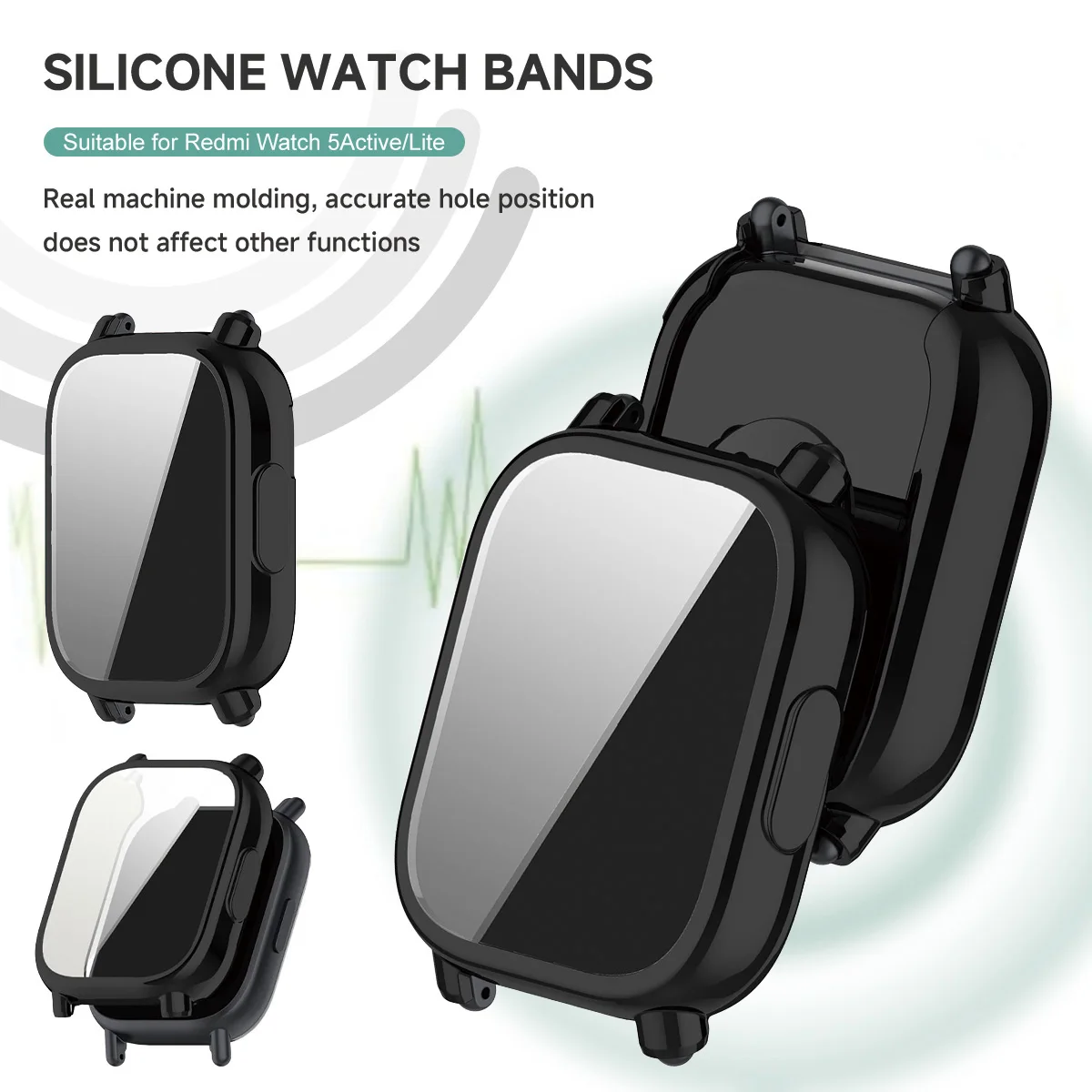 Case+Silicone Strap For Xiaomi - مراجعة Silicone Sport Band وسعره