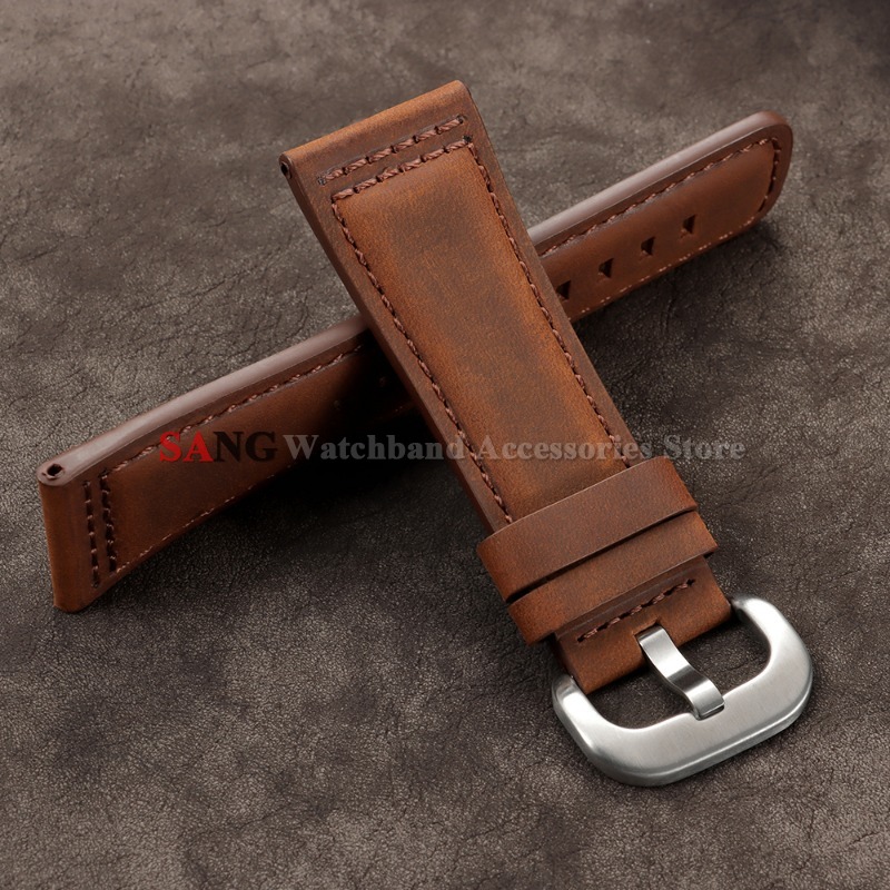 28mm Vintage Leather Watchband - مراجعة Smartwatch Vintage Watches For Men وسعره