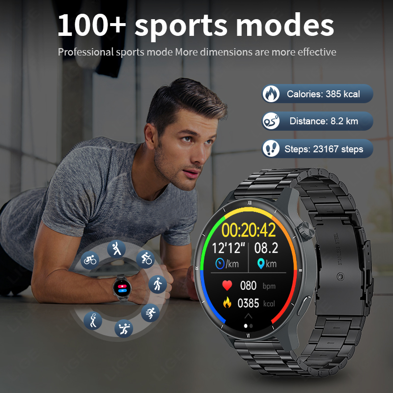 LIGE 3D Dynamic Dial Smart Wat - مراجعة Smartwatch Latest Watches For Women وسعره
