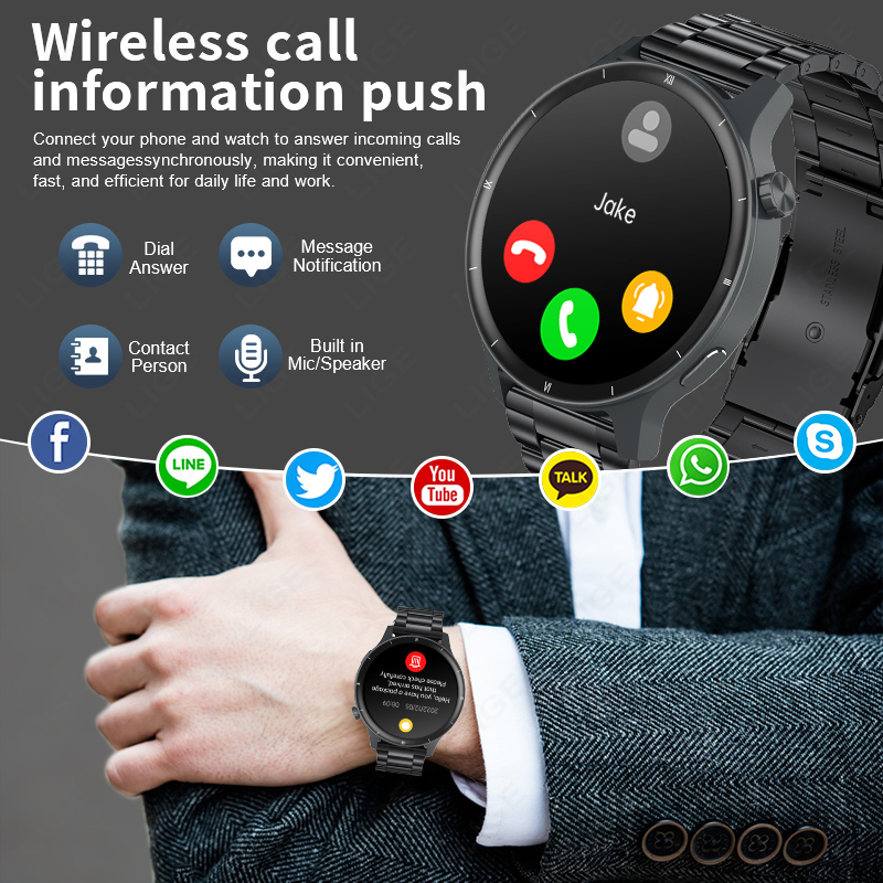 LIGE 3D Dynamic Dial Smart Wat - مراجعة Smartwatch Latest Watches For Women وسعره