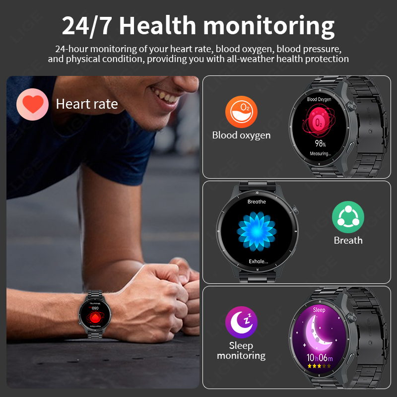 LIGE 3D Dynamic Dial Smart Wat - مراجعة Smartwatch Latest Watches For Women وسعره