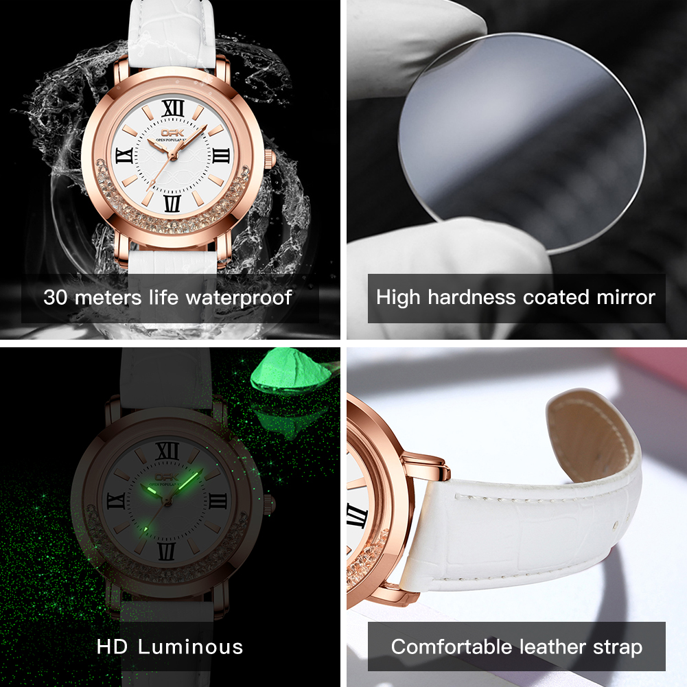 OPK 8611 Womens Watch Simple F - مراجعة Watch Bezel Insert وسعره