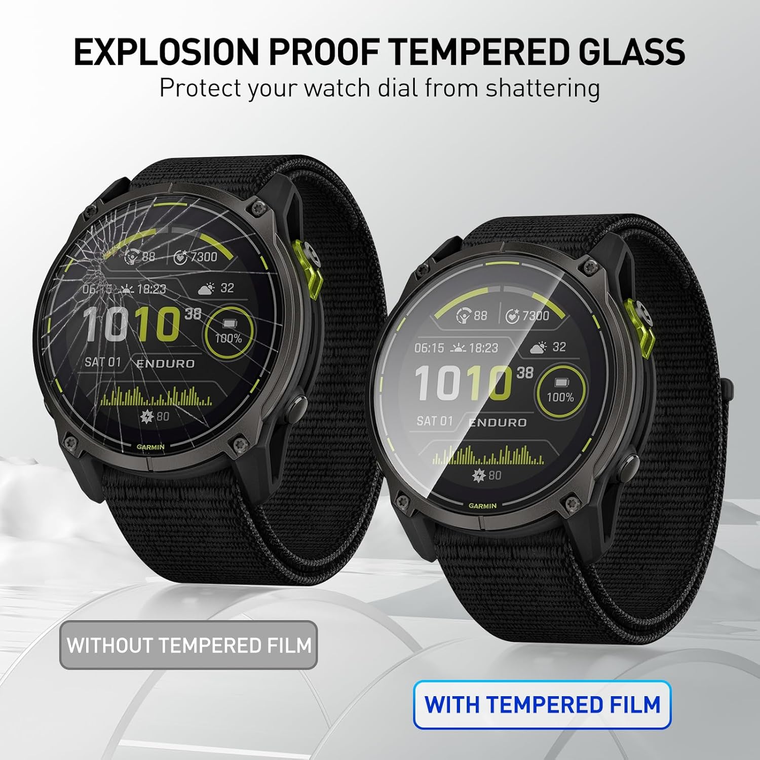 Tempered Glass Films For Garmi - مراجعة Xwatch Smartwatch وسعره
