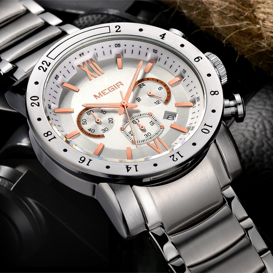 MEGIR Stainless Steel Casual W - مراجعة Smartwatch Watches Digital وسعره