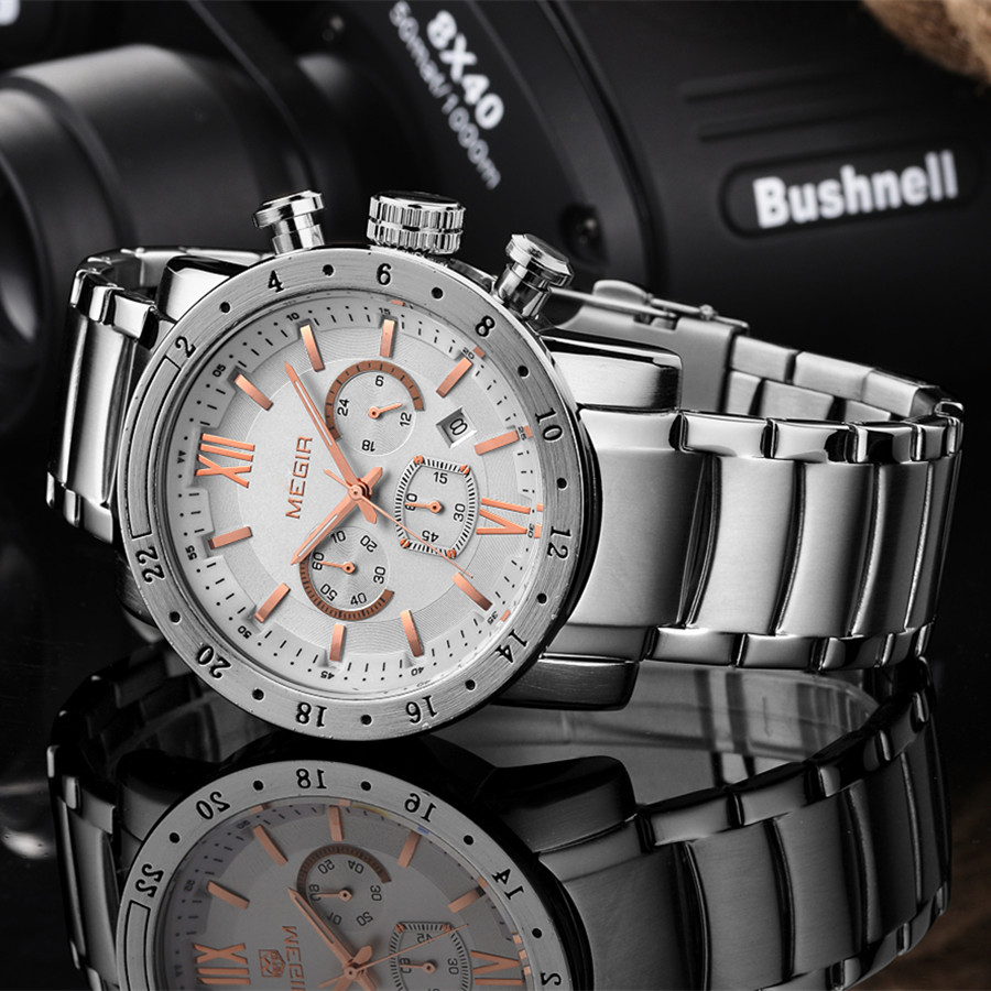 MEGIR Stainless Steel Casual W - مراجعة Smartwatch Watches Digital وسعره