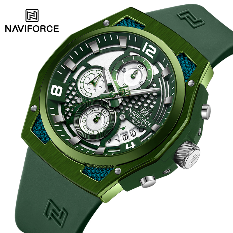 NAVIFORCE Original watches for - مراجعة Silicone Sport Band وسعره