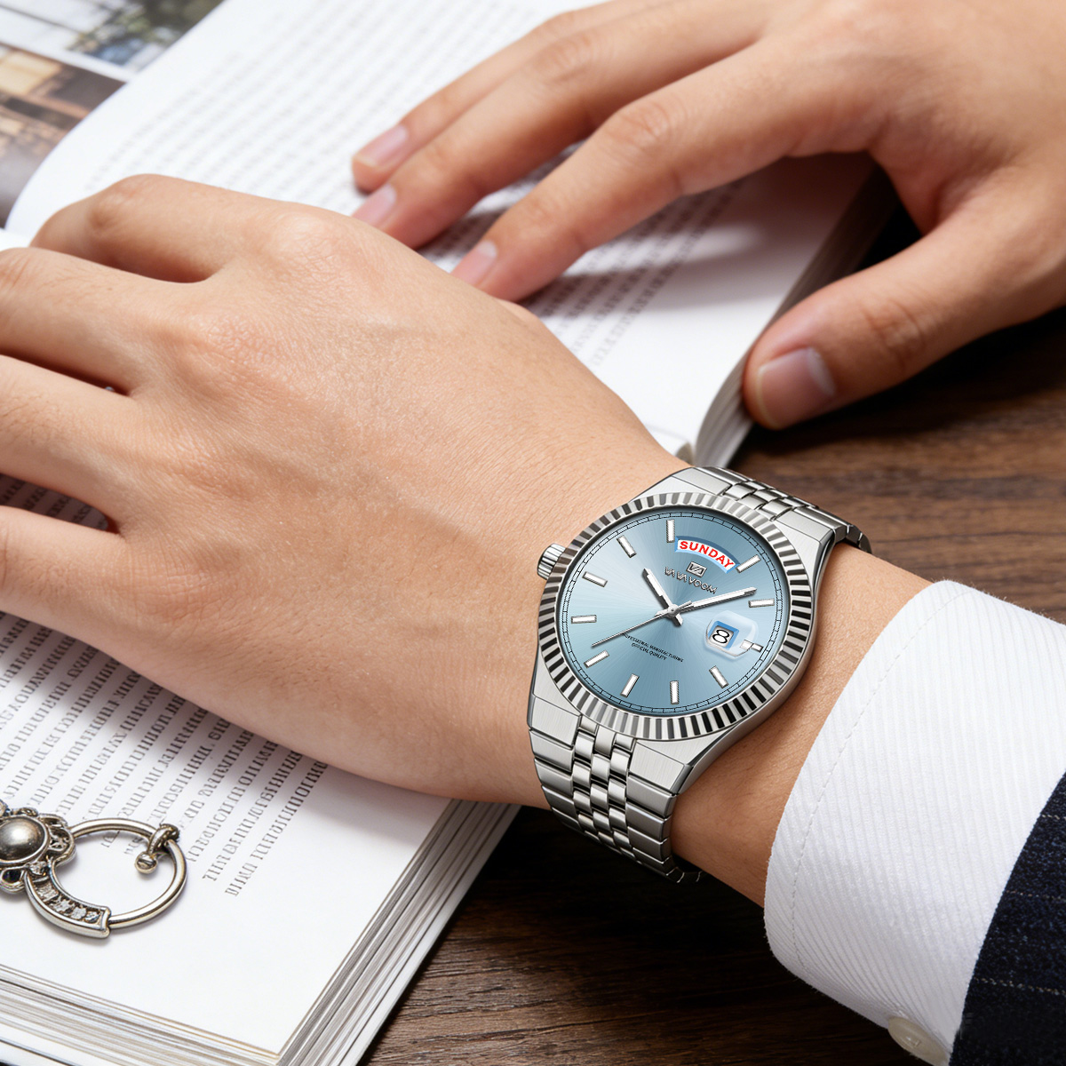 Men Quartz Watch Pilot Series  - مراجعة Smartwatch Ring Watches وسعره