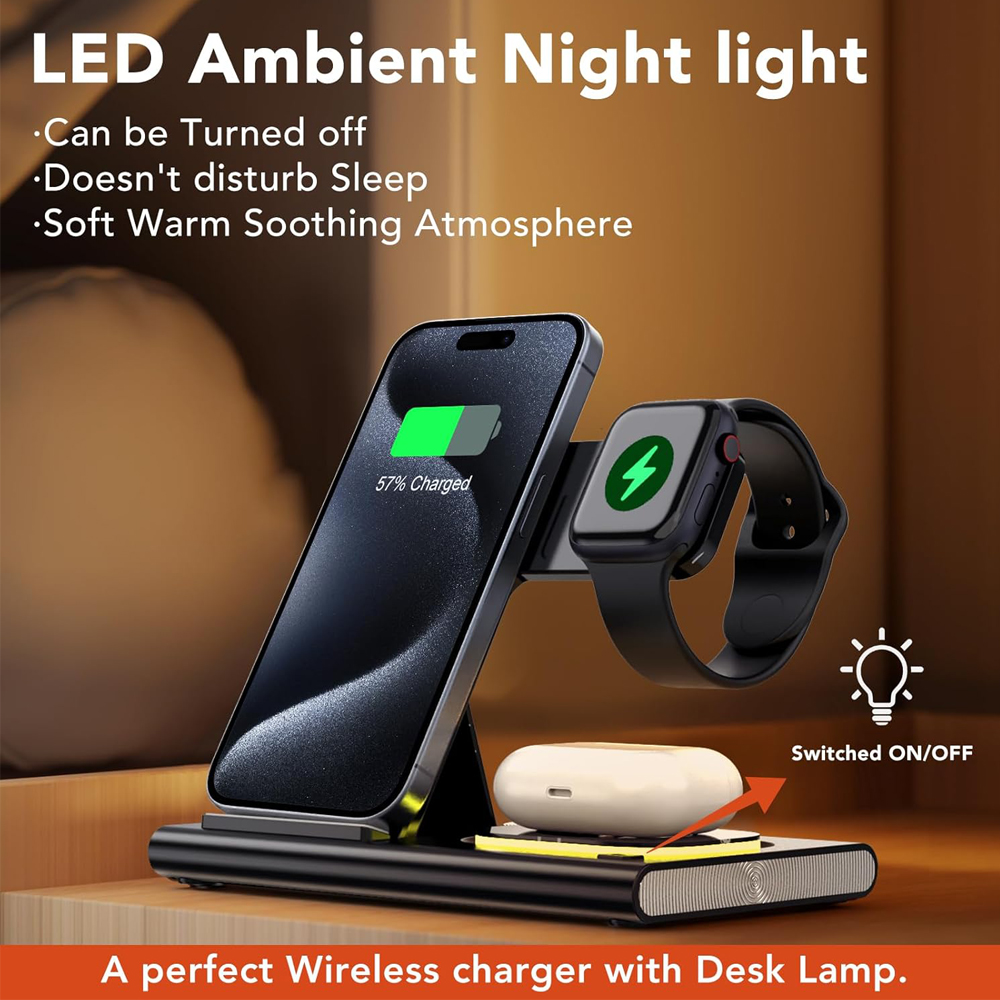 3 in 1 Foldable Charging Stati - مراجعة Watch Watch Xs وسعره