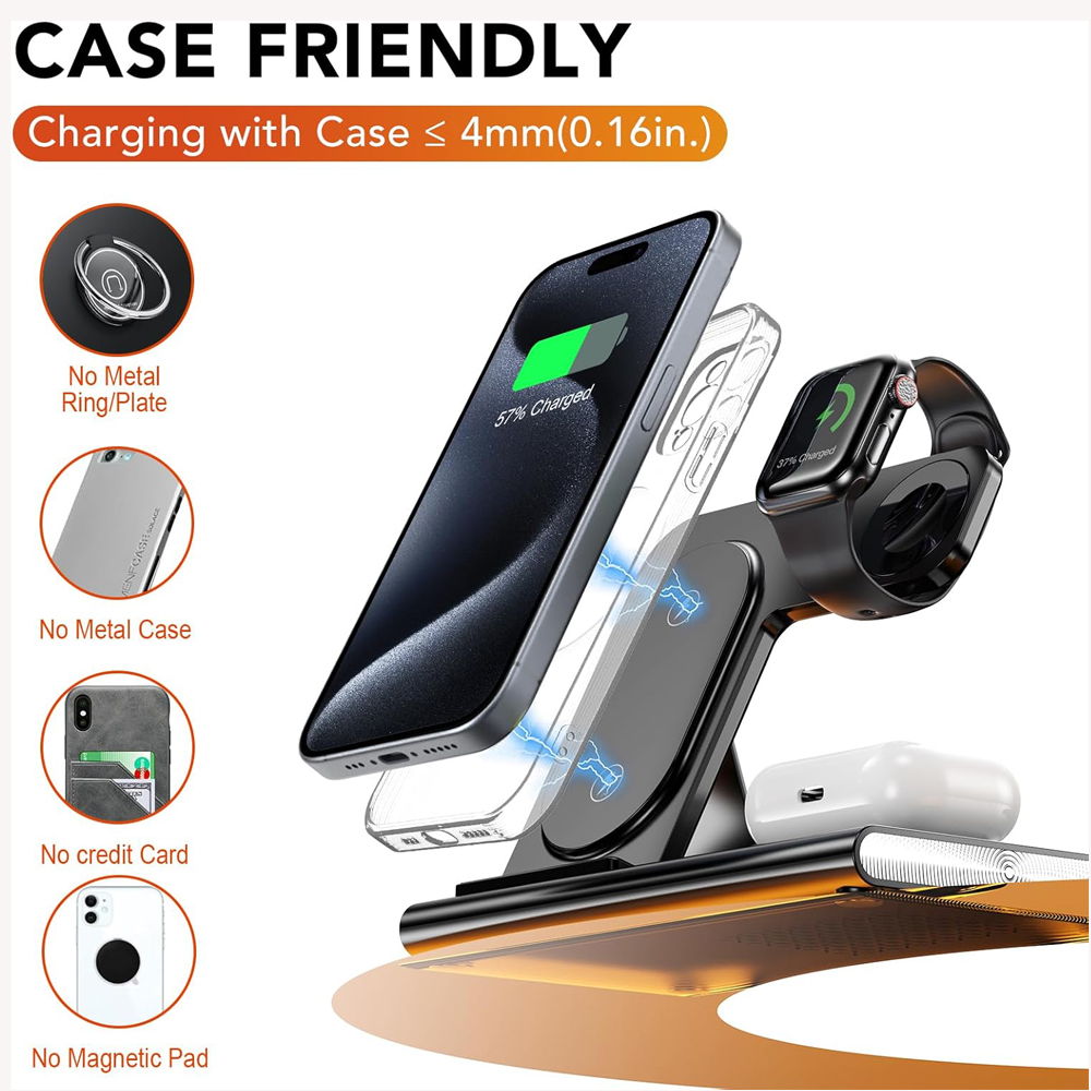 3 in 1 Foldable Charging Stati - مراجعة Watch Watch Xs وسعره