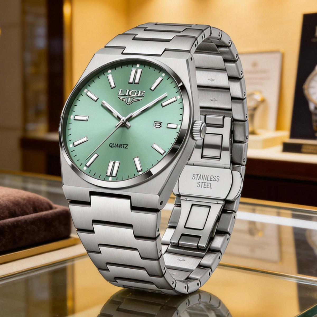 LIGE Luxury Brand Men Watches  - مراجعة Smartwatch Vintage Watches For Men وسعره