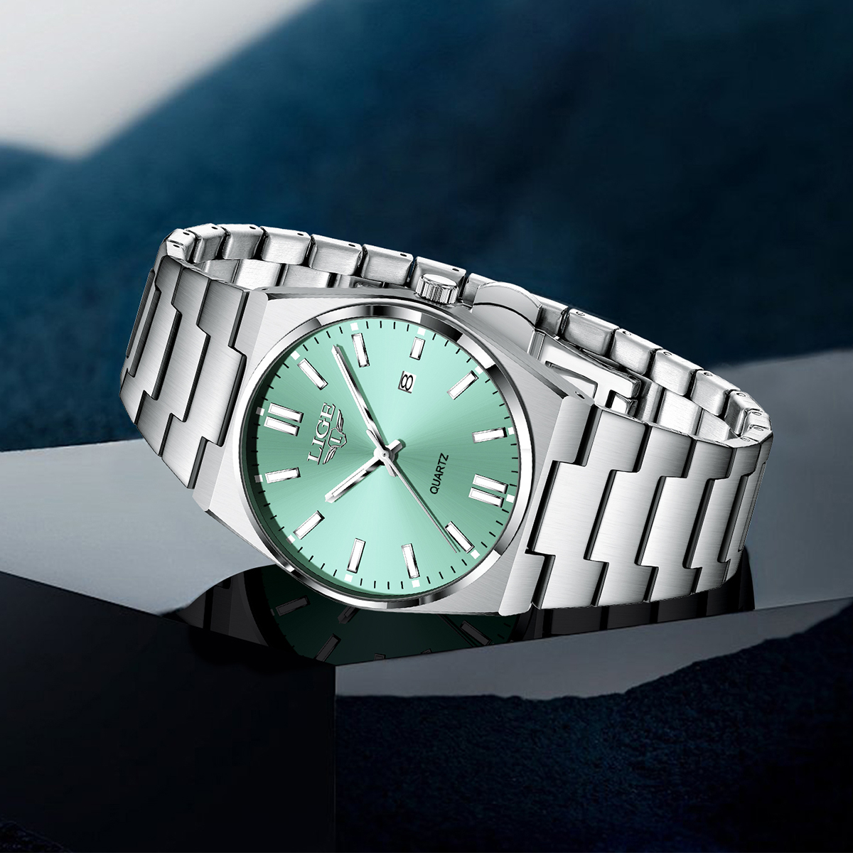 LIGE Luxury Brand Men Watches  - مراجعة Smartwatch Vintage Watches For Men وسعره