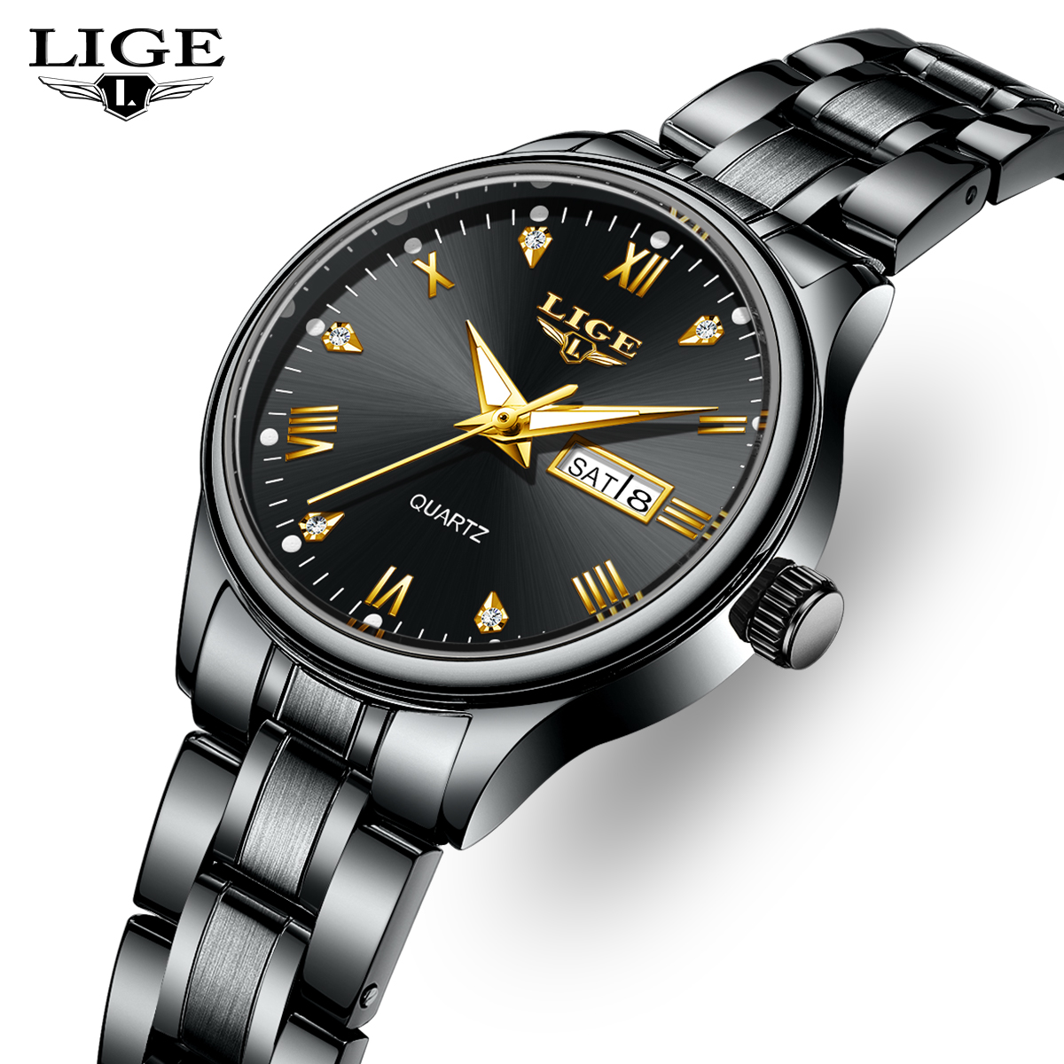 LIGE Top Band Woman Watch Clas - مراجعة Waterproof Diving Watch وسعره