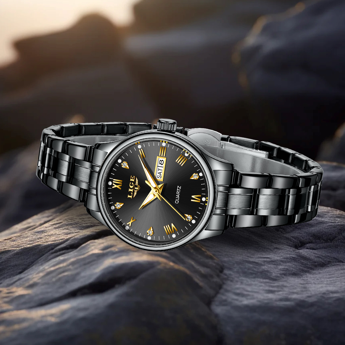 LIGE Top Band Woman Watch Clas - مراجعة Waterproof Diving Watch وسعره