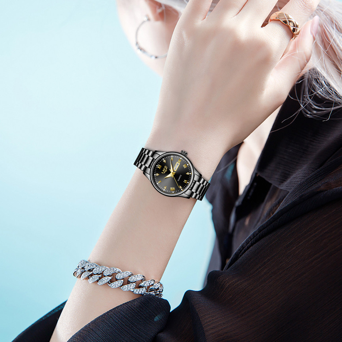 LIGE Top Band Woman Watch Clas - مراجعة Waterproof Diving Watch وسعره